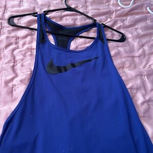 Nike Blue Tank Top with Black Accents